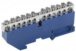 IEK шина N "Ноль" (нул.) на DIN-изол. Ni ШНИ-6х9-12-Д-С YNN10-12-D-K07-N