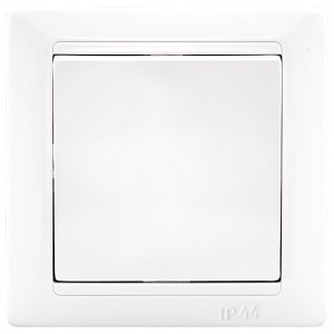 Bylectrica СТИЛЬ выкл. 1 кл. СУ IP44 белый, (С110-827)