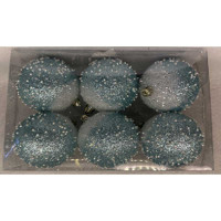 Шар с бисером JY8800624S150-4 6 шт 8 см Розовый (64)