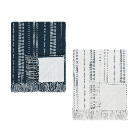 PROVANCE Нэви Покрывало хлопок, 200х220см, 2 дизайна