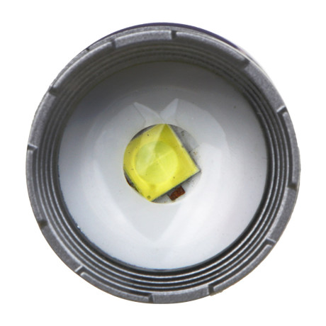 ЕРМАК Фонарь LED СОВ, 7 режимов, 1200 мАч, 175х34 мм, карабин, фокусировка, рассеиватель