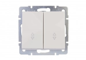 Lezard RAIN мех. выкл. прох. СУ 2 кл. бел. (корпус PC) 703-0288-106