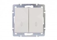 Lezard RAIN мех. выкл. прох. СУ 2 кл. бел. (корпус PC) 703-0288-106