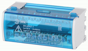 ЭРА шина ШНК 8х12 в корпусе на DIN-рейку (кросс-модуль) 2х11 L+PEN, 125А NO-224-97 62830