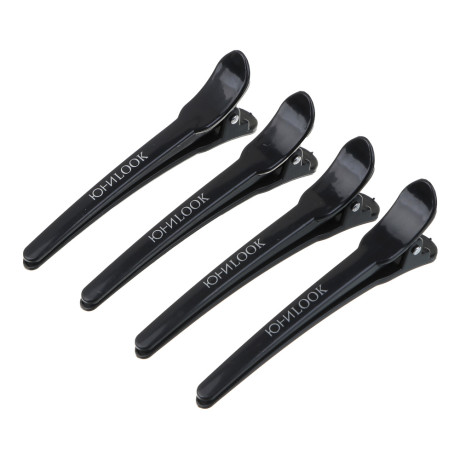 Зажимы для волос ЮНИLOOK, 4 шт., 10см, пластик, ACS-96