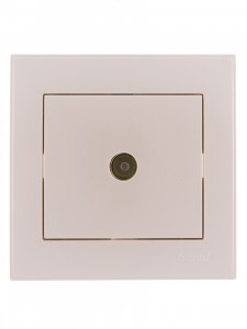 Lezard RAIN роз. TV оконечная СУ 1 мест. жемчужно-бел. металлик (корпус PC) 703-3030-130