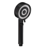 Лейка для душа, 5 режимов, 90мм, черный