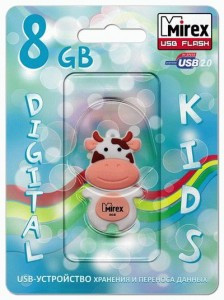 Флэш-диск USB 8 ГБ  Mirex COW PEACH 8GB (ecopack)