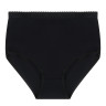 GALANTE Трусы женские макси с высокой талией, р.48, 95%хлопок, 5%спандекс, черный, НБ25-13