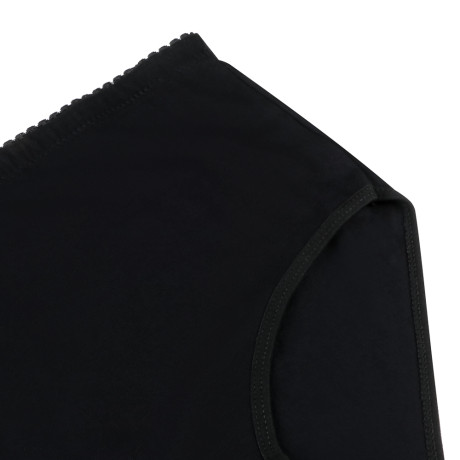 GALANTE Трусы женские макси с высокой талией, р.48, 95%хлопок, 5%спандекс, черный, НБ25-13