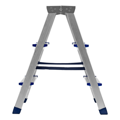 Стремянка двусторонняя 3 ступени, алюминиевая, Сибртех
