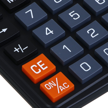 ClipStudio Калькулятор 12-разр, 888, 18,8х14,4 см, пластик, цвет черный, цвет.коробка