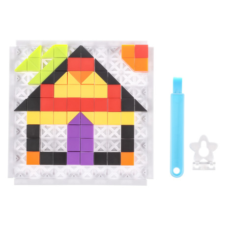 ИГРОЛЕНД Мозаика из блоков 3в1, 15х16х4 см, ABS, 3 дизайна