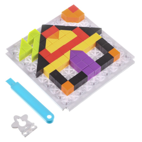 ИГРОЛЕНД Мозаика из блоков 3в1, 15х16х4 см, ABS, 3 дизайна