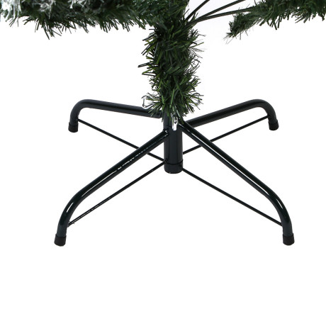 Ель искусственная с заснеженными кончиками, шишками и рябиной 180см, 720 веток, ПВХ