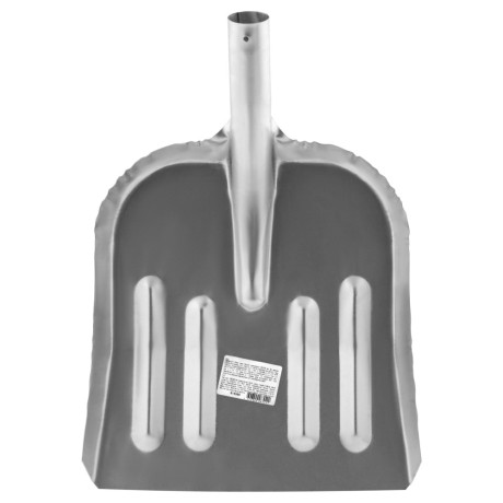 Лопата для уборки снега стальная оцинкованная, 320 х 340 мм, без черенка,