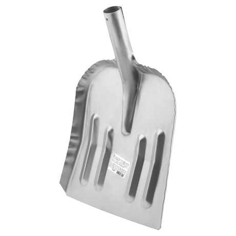 Лопата для уборки снега стальная оцинкованная, 320 х 340 мм, без черенка,