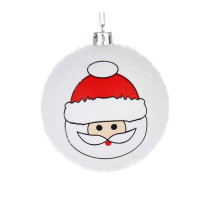 СНОУ БУМ Шар 8 см, белый, Дед мороз 26-468