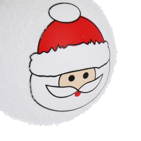 СНОУ БУМ Шар 8 см, белый, Дед мороз 26-468