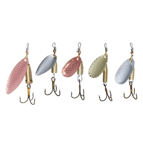AZOR FISHING Набор блесен, 5шт., в пластиковой коробке, 3-7 грамм