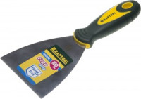 Шпательная лопатка KRAFTOOL с 2-компонент ручк, профилиров нержав полотно, 100мм