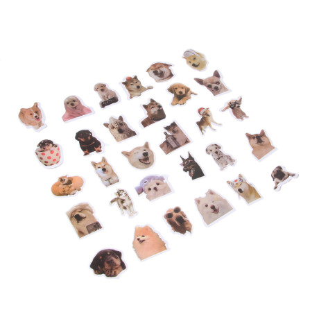 ИГРОЛЕНД Игрушка сюрприз "Мемные животные" стикеры 30штук, 9х11см