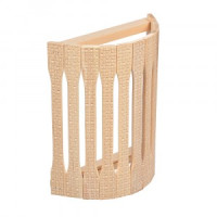 Абажур для светильника угловой с орнаментом &quot;Рогожка&quot;, 31*9*22см, липа, 33423 Банные штучки