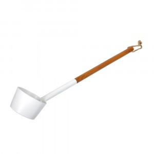 Ковш 0,2л, 47см, белый, алюминий, 41289 Банные штучки