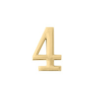 Цифра дверная &quot;4&quot; золото Apecs  \100 (500)