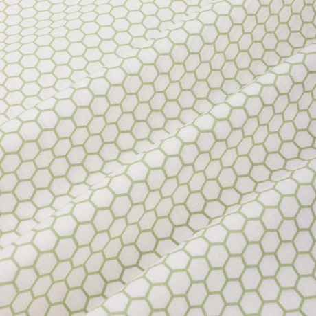 PROVANCE Эвкалипт Простыня на резинке 200х200х20см, 100% хлопок, поплин, зеленый