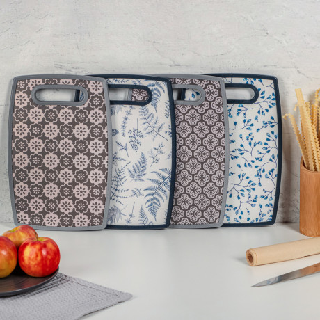 VETTA Доска разделочная "Узоры", 30x20х1,2см, полипропилен, 4 дизайна