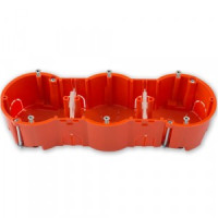 Bylectrica кор. уст. 3-х мест. с винтами для полых стен СУ 207х66х47,4мм, армлен, КЕ-505 исп.1