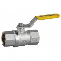 Кран шаровой ЗУБР полнопроход газовый &quot;мама-мама&quot;, ручка, хромиров латунь, 3/4&quot;