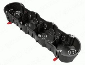 GREENEL Коробка уст. СУ 4-местная 283х70х45мм. для полых стен (33 шт) GE40025