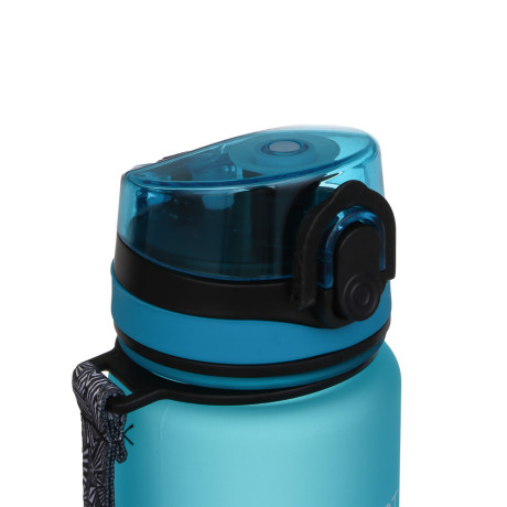Бутылка спортивная для воды с поильником тм BY SPORT, 600мл, 23x6см, PC, силикон, 4 цвета