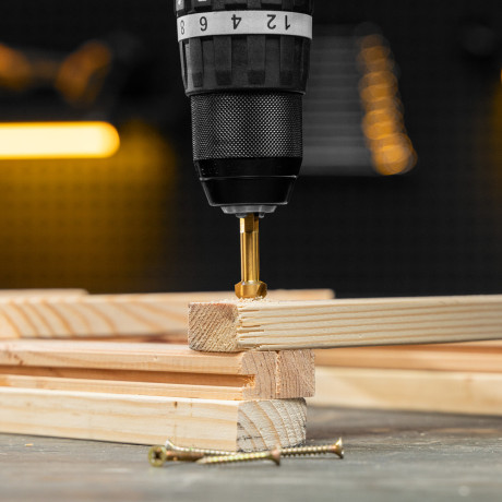 Набор зенковок, HSS, M3-M10, 6 шт, металл. кейс // Denzel