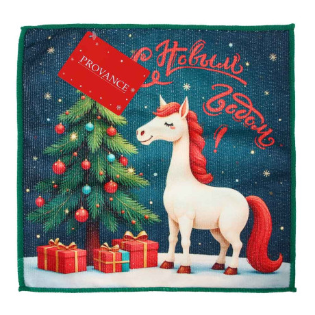 PROVANCE Щелкунчик Салфетка символ года, 30х30см, 100% полиэстер, 6 дизайнов