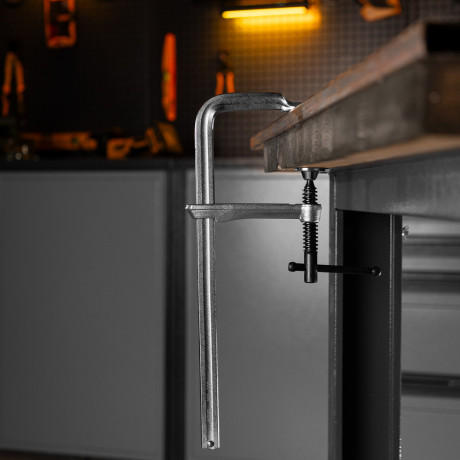 Струбцина F-образная, 120x300мм, кованая Denzel