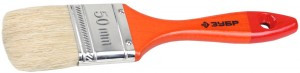 Кисть плоская  ЗУБР "УНИВЕРСАЛ-МАСТЕР", натуральная щетина, деревянная ручка, 50мм (12!!!)