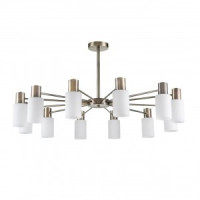 LUMION 8100/12C COMFI LN25 бронза/бел. мет./стекло люстра Е14 12x40W 220V MAVE