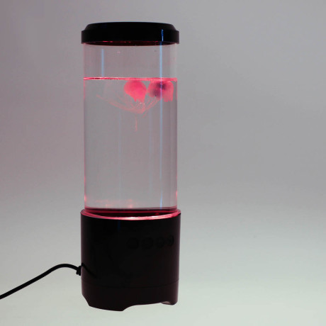 BY Светильник-ночник Медузы, 0.6W, USB/3*AA, D10x28 см, 8 режимов, пластик, черный