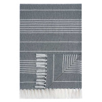 PROVANCE Нэви Плед хлопок 140х200см, синий