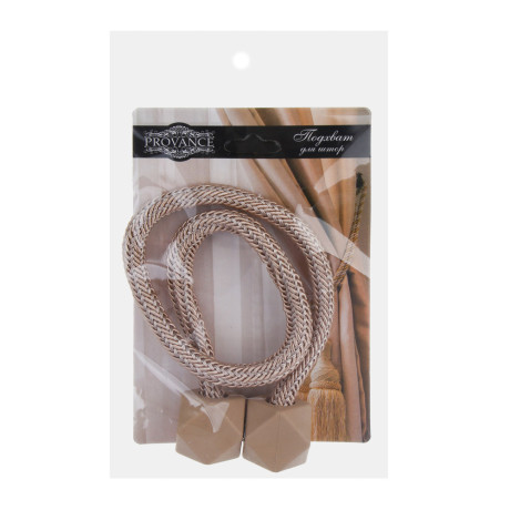 PROVANCE Подхват для штор магнитный 2-сторонний, "Витье", 45см, d2,5см, 4 цвета