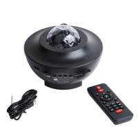 Volpe Св-к-проектор "Звездное небо" 6W RGBW BT MP3 USB пульт ДУ (в/к) черный ULI-Q333 6W/RGBW BLACK