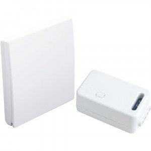 Feron КИНЕТИК Набор: выкл. ОУ 1 кл. беспровод. белый 86x86x14 + контроллер LD100 500W TM181 41126