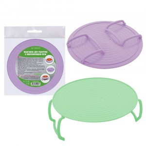 Подставка д/разогрева в СВЧ, d=23,5см (кратность 6шт!!!), пластик VL80-420 Мультидом