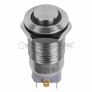 Rexant Кнопка  антивандальная O12 12В Фикс (2с) ON-OFF синяя (A-12-C2),36-3221