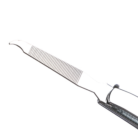 ЮНИLOOK Книпсер для ногтей с пилкой, длина лезвий 12мм, металл, 7,7см