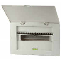 &quot;ЭРА UNIQUE щит пластик ЩРВ-П 16 модулей встраиваемый белый бархат (безрамочный), уровень, шины 1185