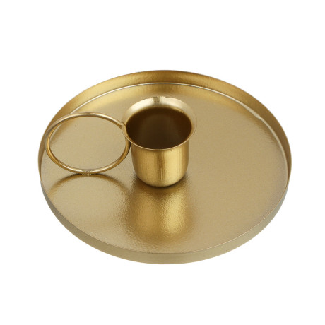 Подсвечник тм LADECOR металлический, 10,5x10,5x3,5 см, с ручкой, 2 цвета